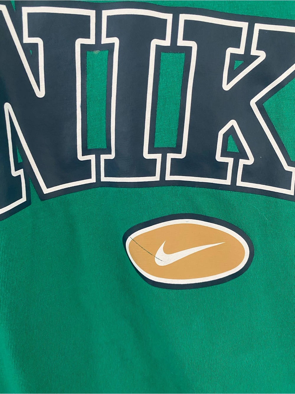 Nike Women’s Green Logo Short-Sleeve Retro T-Shirt / Size XXL - Picture 6 of 10